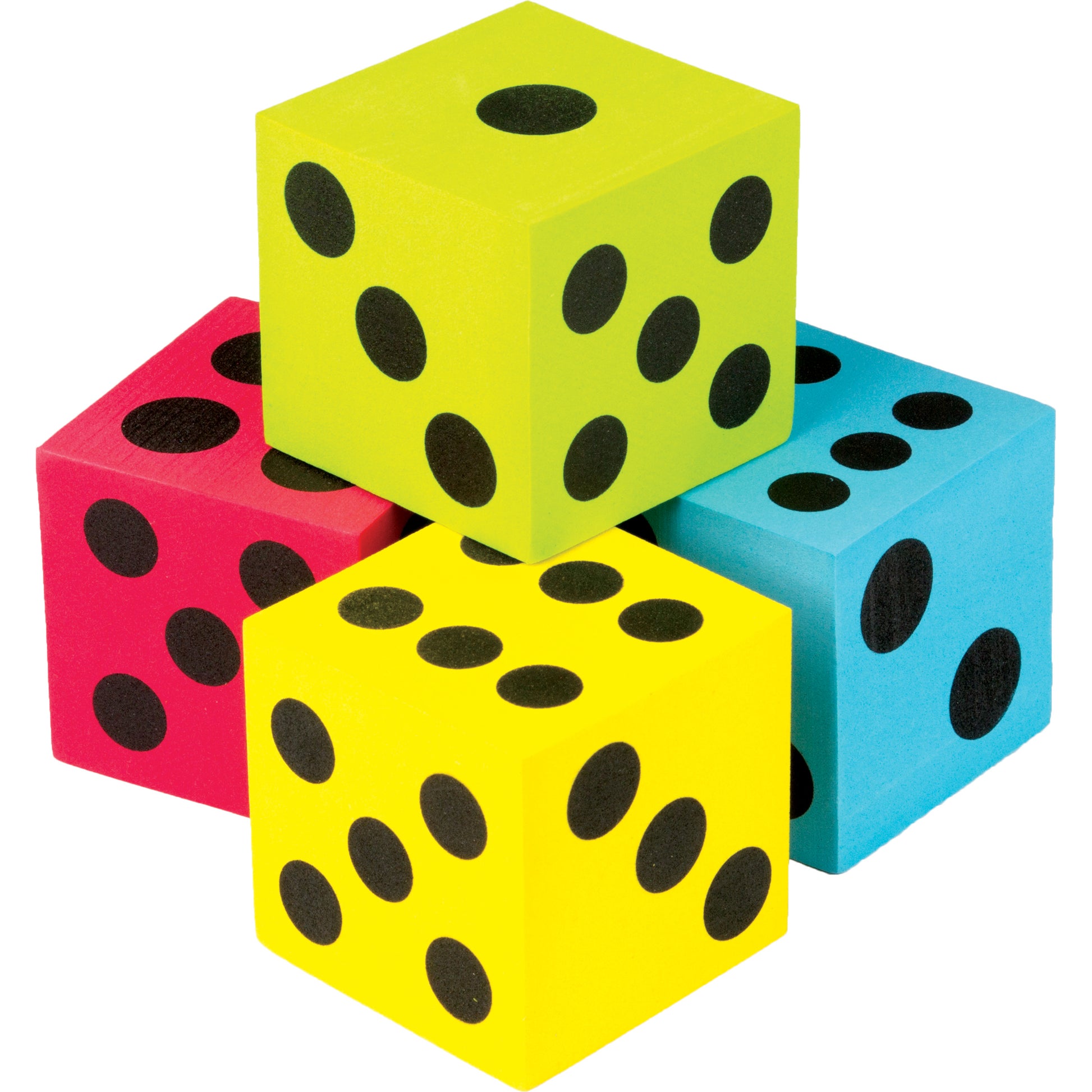 Teacher Created Resources Jumbo Foam Dice - Colorful Educational Set