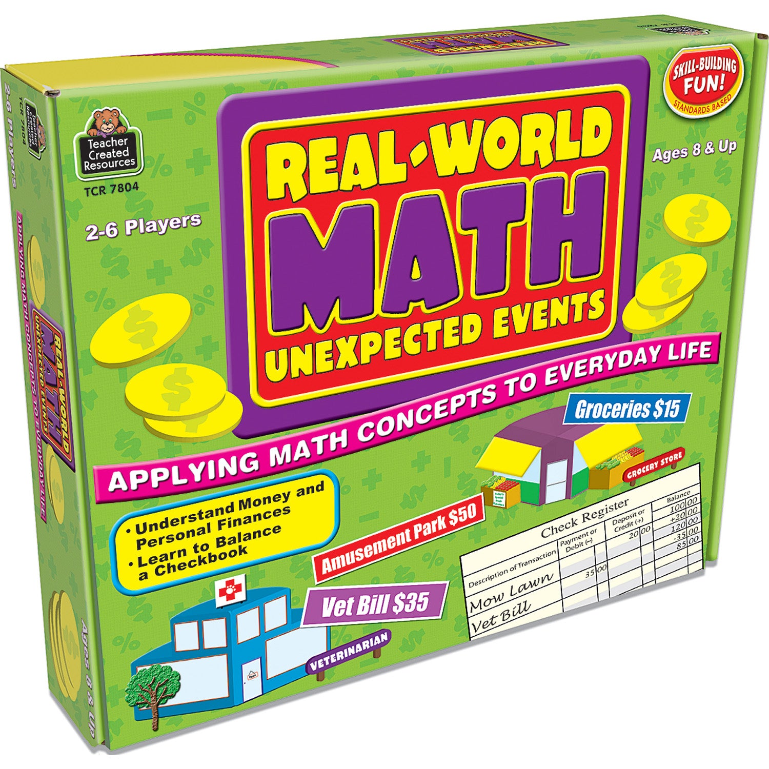 Teacher Created Resources Real World Math: Unexpected Events Game - Financial Fun