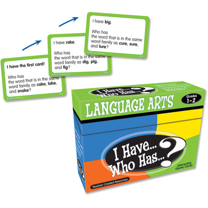 Teacher Created Resources I Have, Who Has Language Arts Game - Grades 1-2