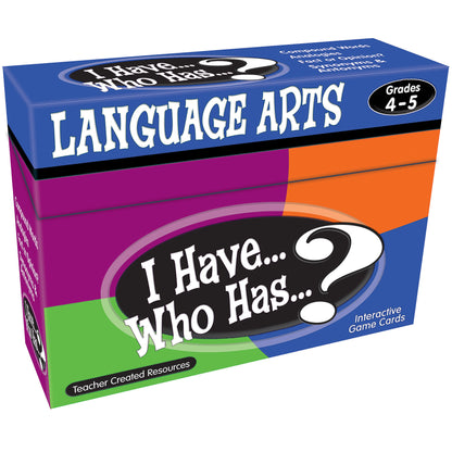 Teacher Created Resources I Have, Who Has Language Arts Game - Grades 4-5