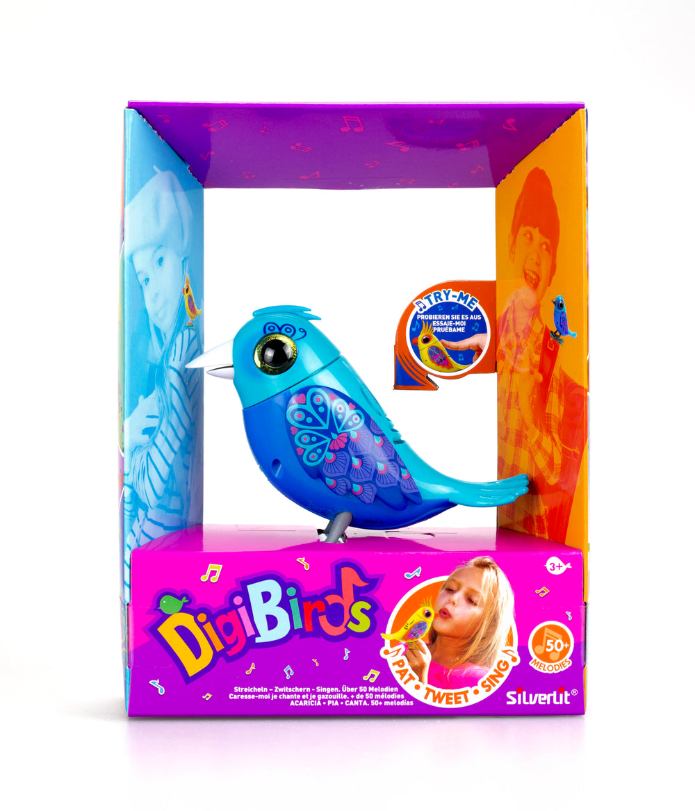 DIGIBIRDS II Interactive Hummingbird Toy - Lively Blue