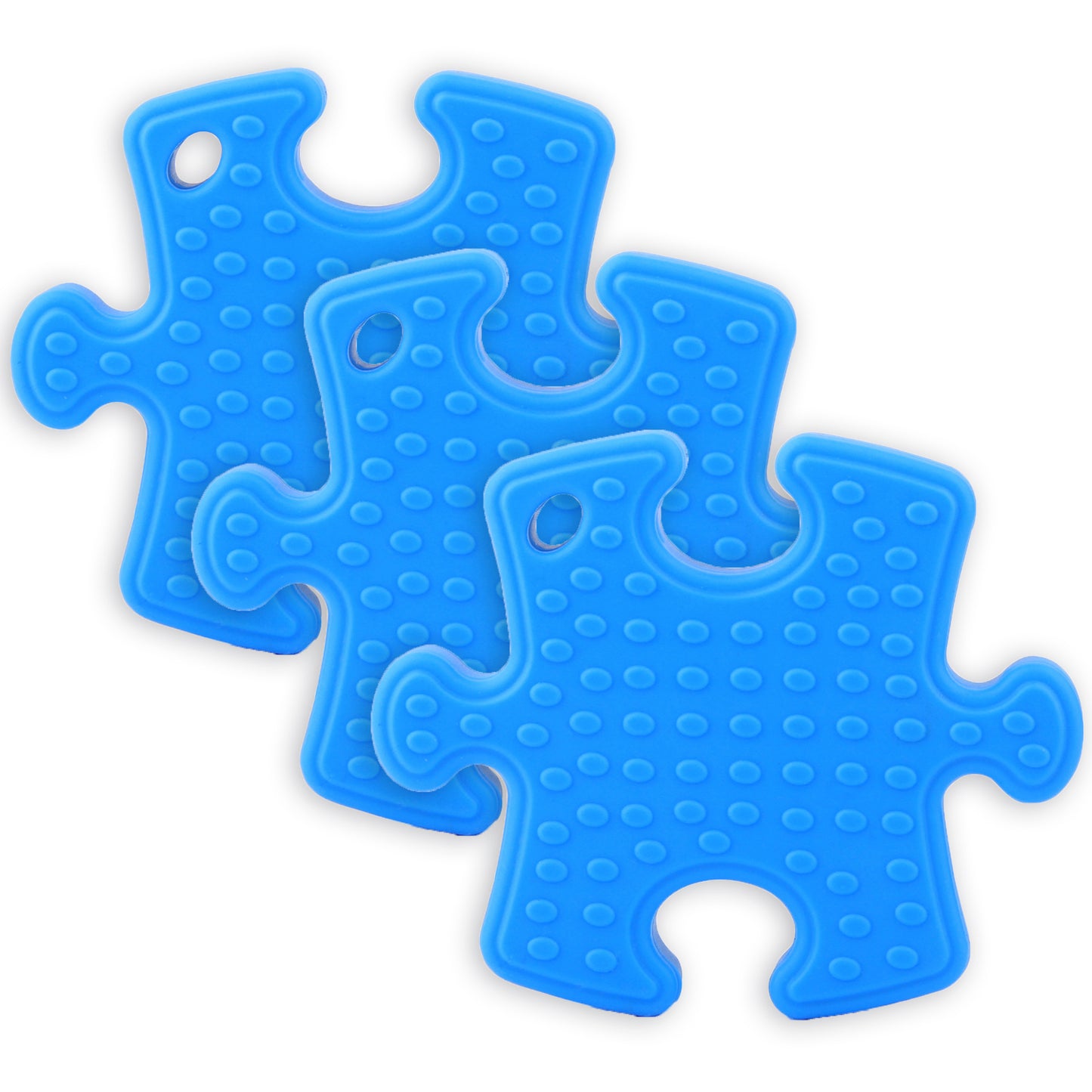 The Pencil Grip Puzzle Piece Silicone Teether Trio