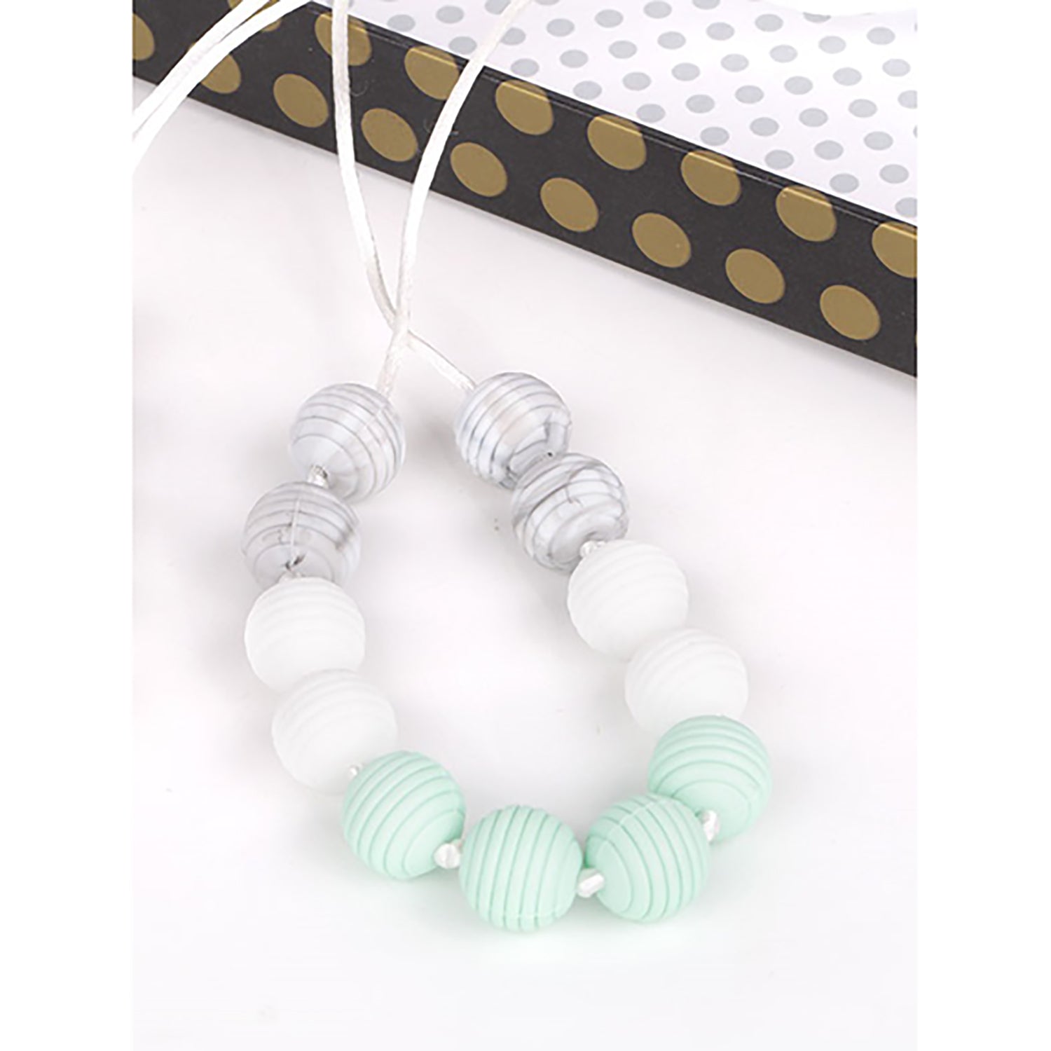 The Pencil Grip™ Ripple Bead Silicone Teething Necklace