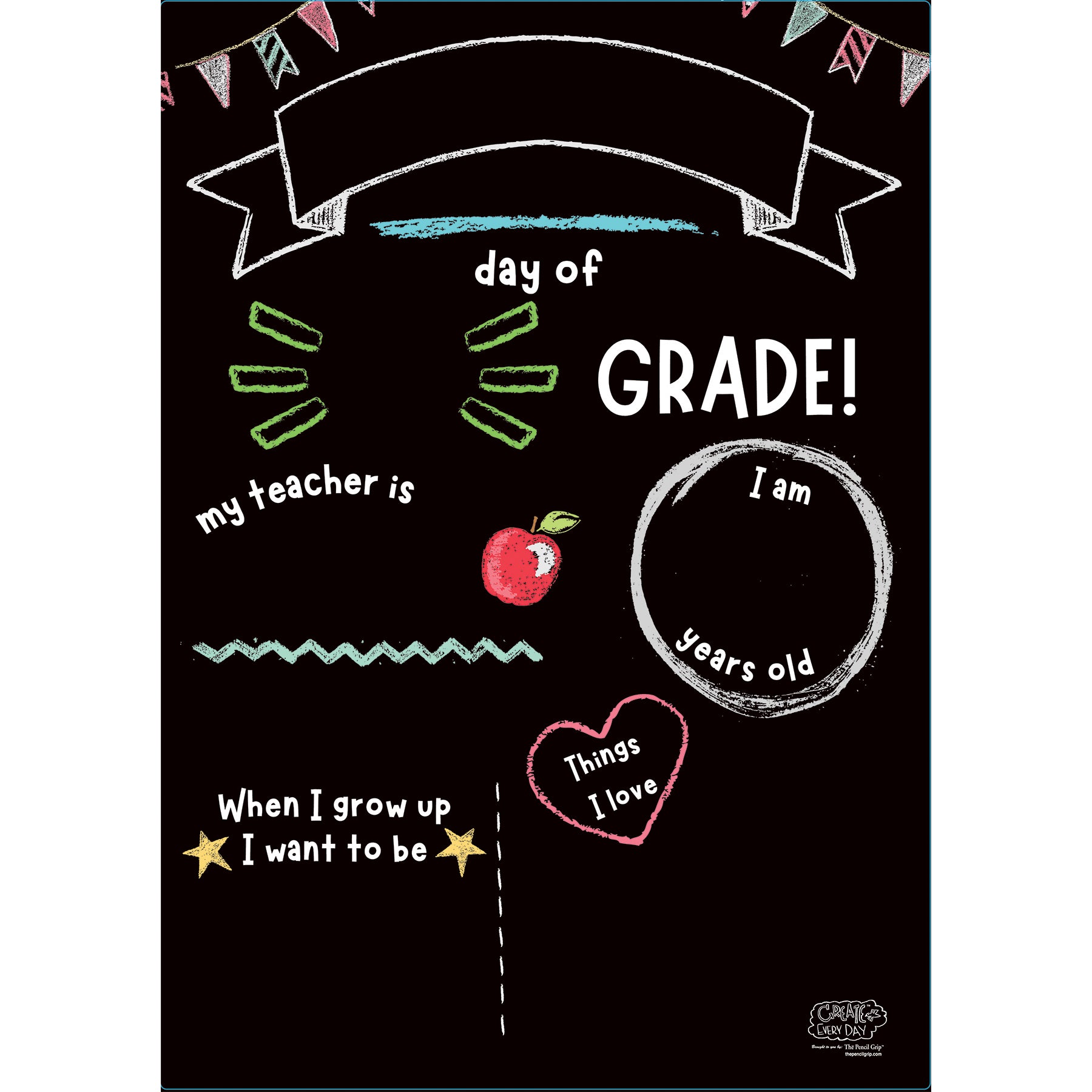 The Pencil Grip™ Activity Playmat - School Milestones - Pack of 6