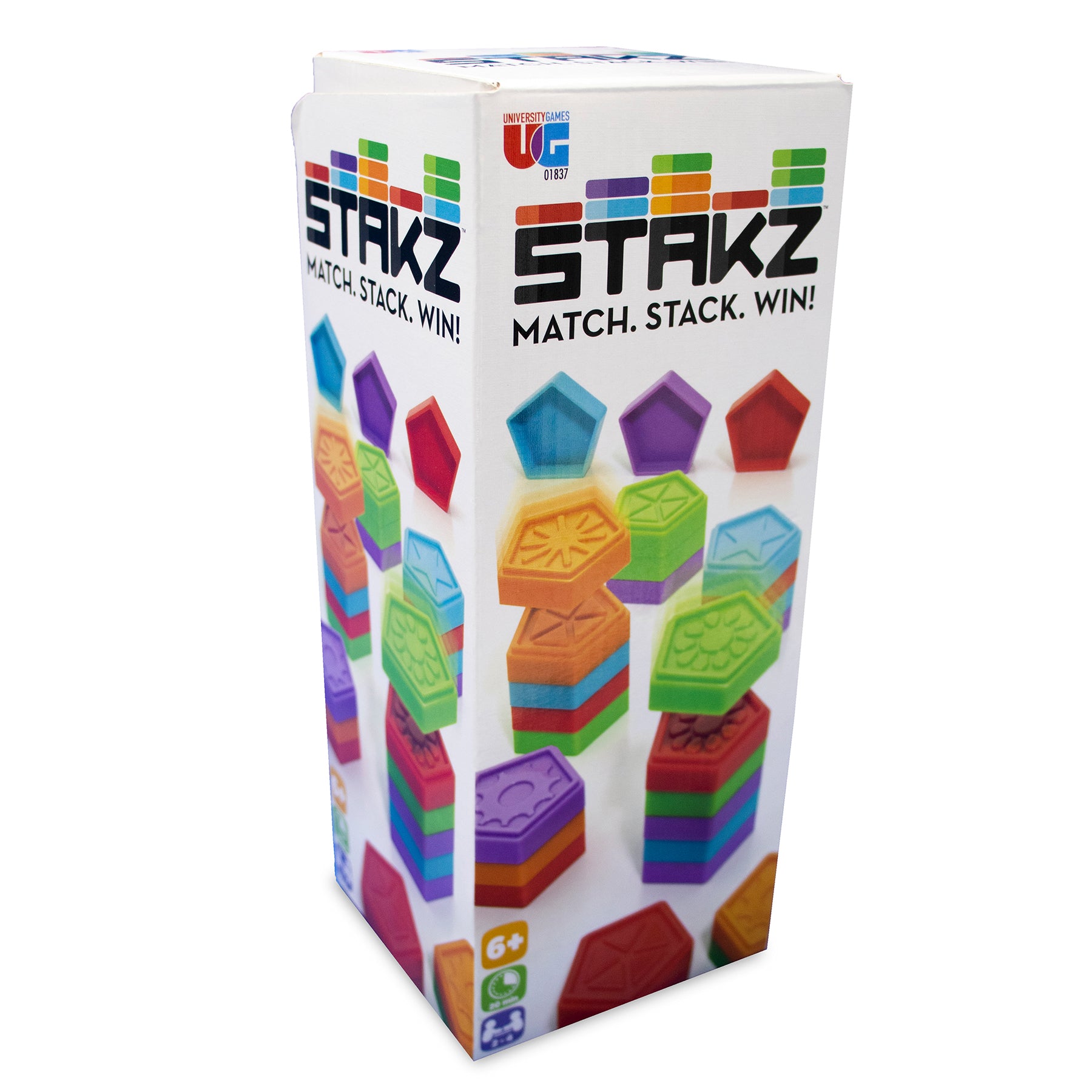 University Games Stakz Strategic Tile-Stacking Game