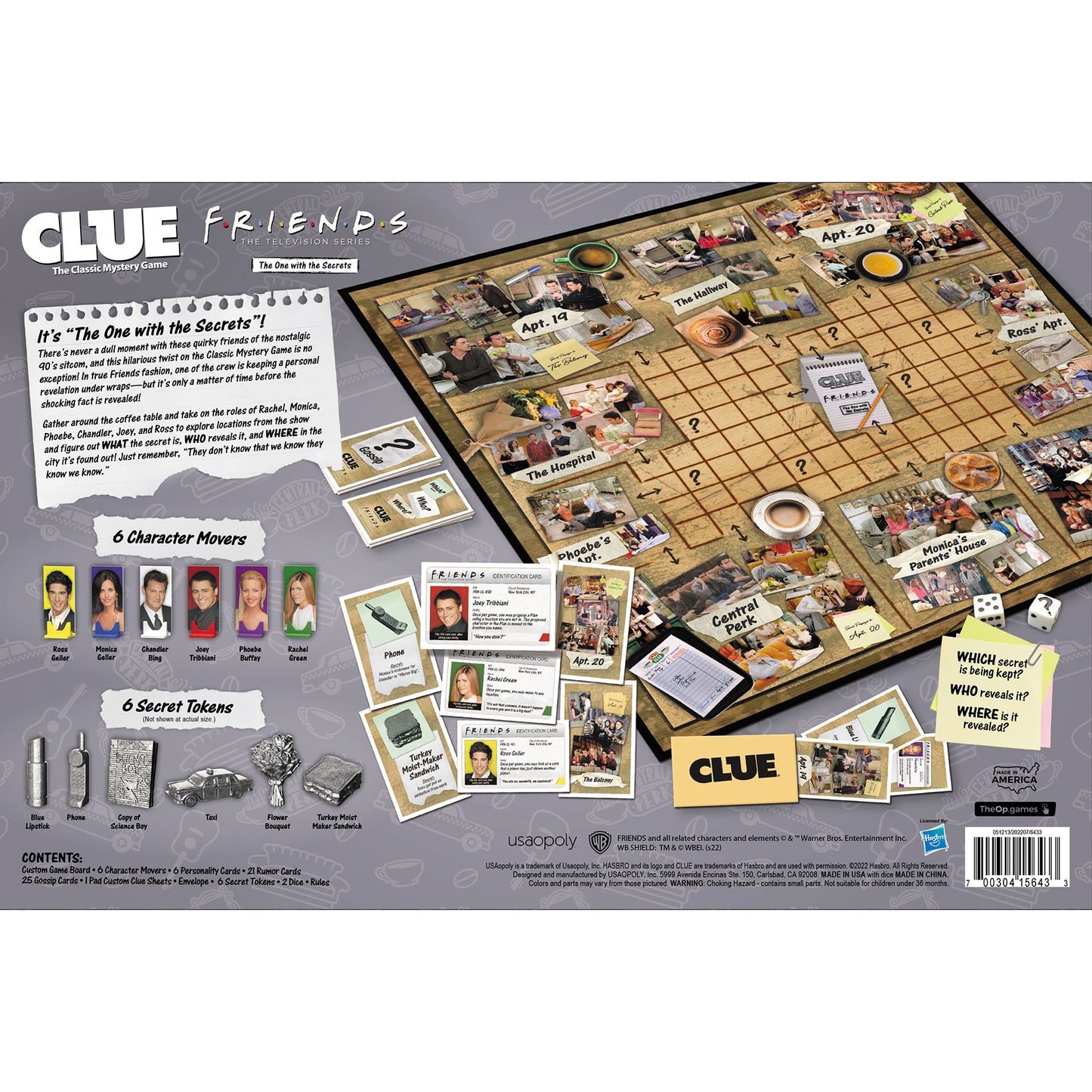 Friends Edition CLUE Board Game