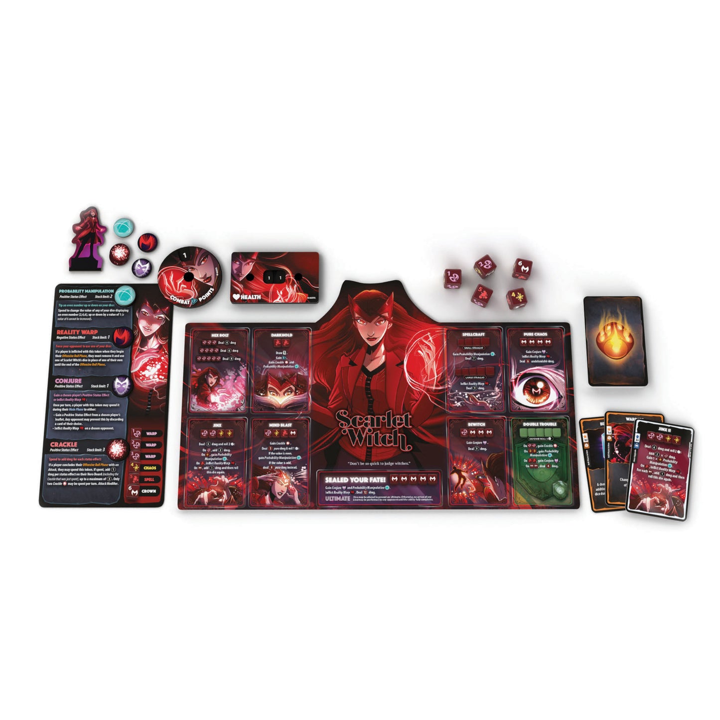 Marvel Dice Throne: Scarlet Witch, Thor, Loki, Spider-Man Board Game