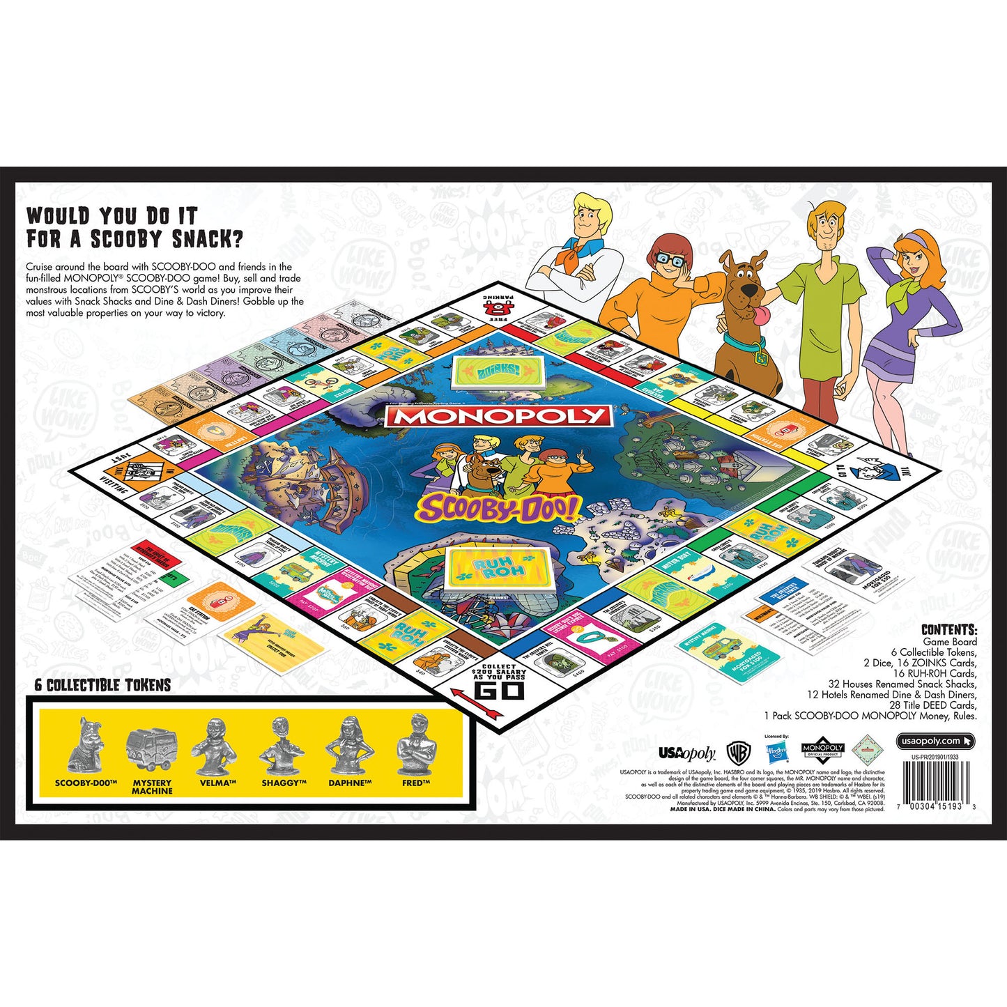 USAopoly MONOPOLY®: Scooby-Doo Board Game