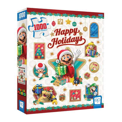 USAopoly Super Mario 'Happy Holidays' Jigsaw Puzzle - 1000 pc