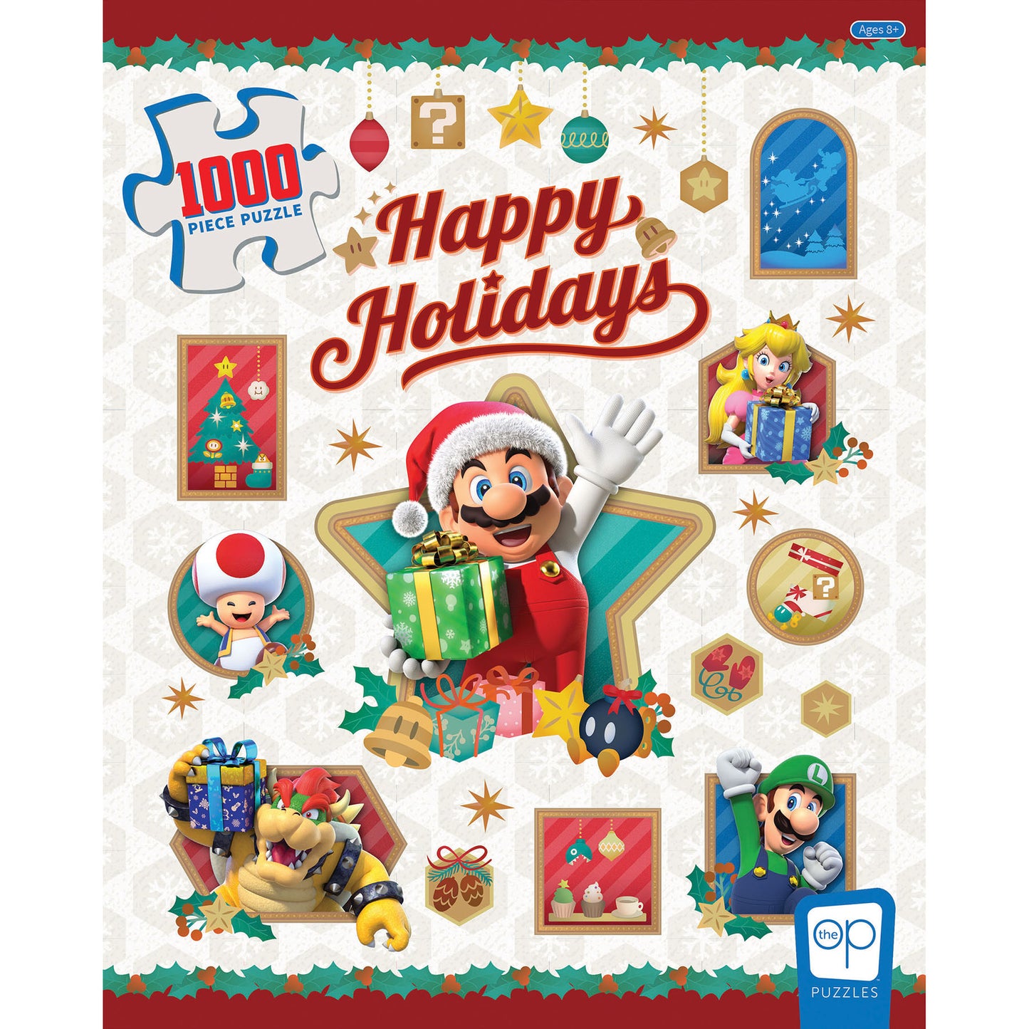 USAopoly Super Mario 'Happy Holidays' Jigsaw Puzzle - 1000 pc