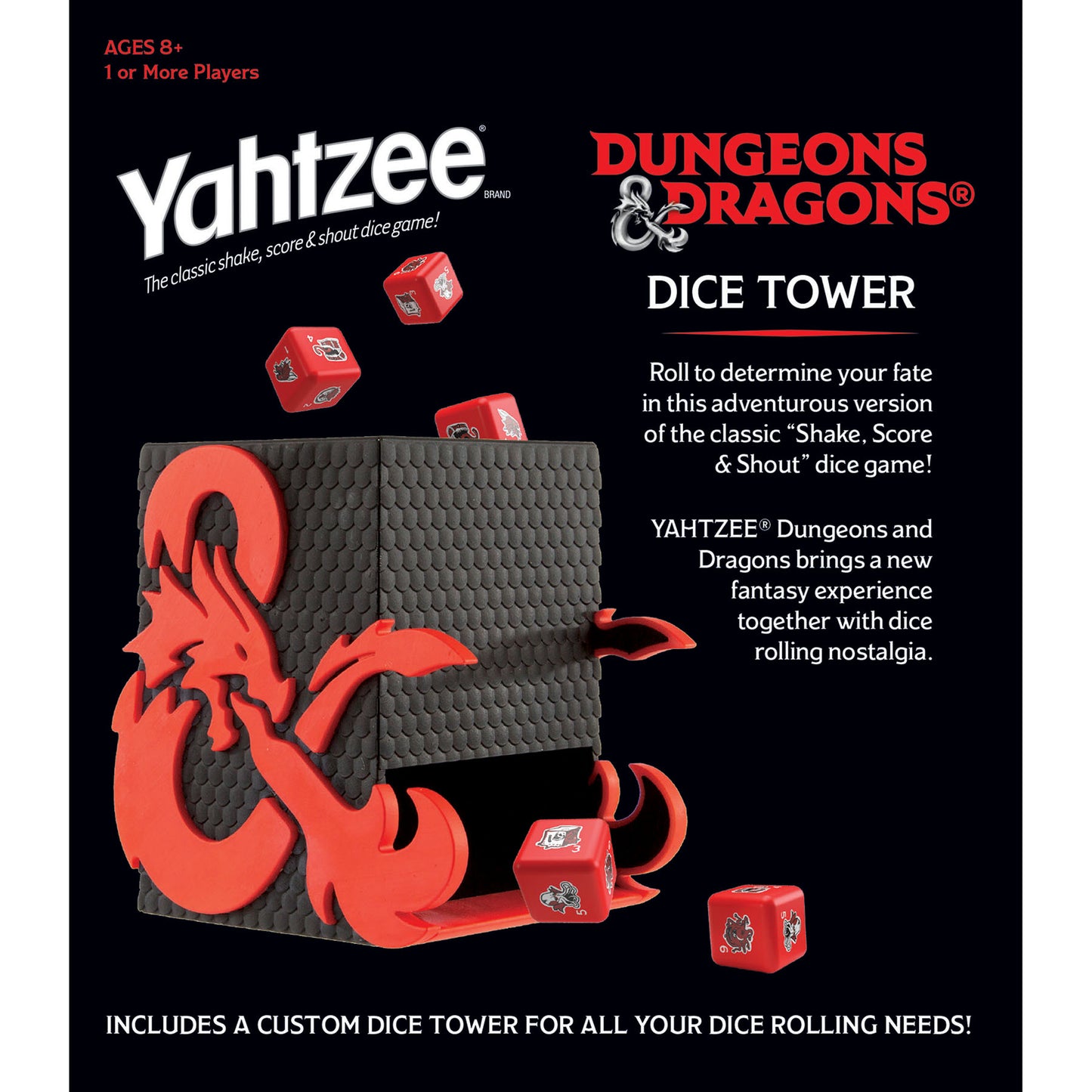 Dungeons & Dragons YAHTZEE Dice Game with Custom Tower