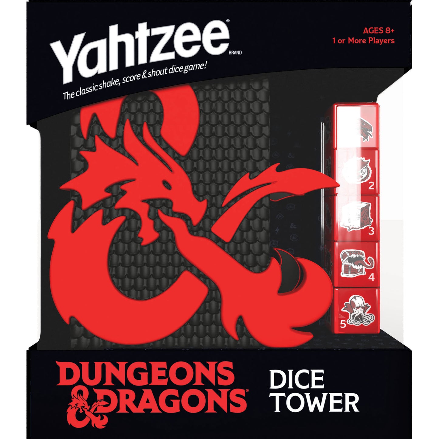 Dungeons & Dragons YAHTZEE Dice Game with Custom Tower