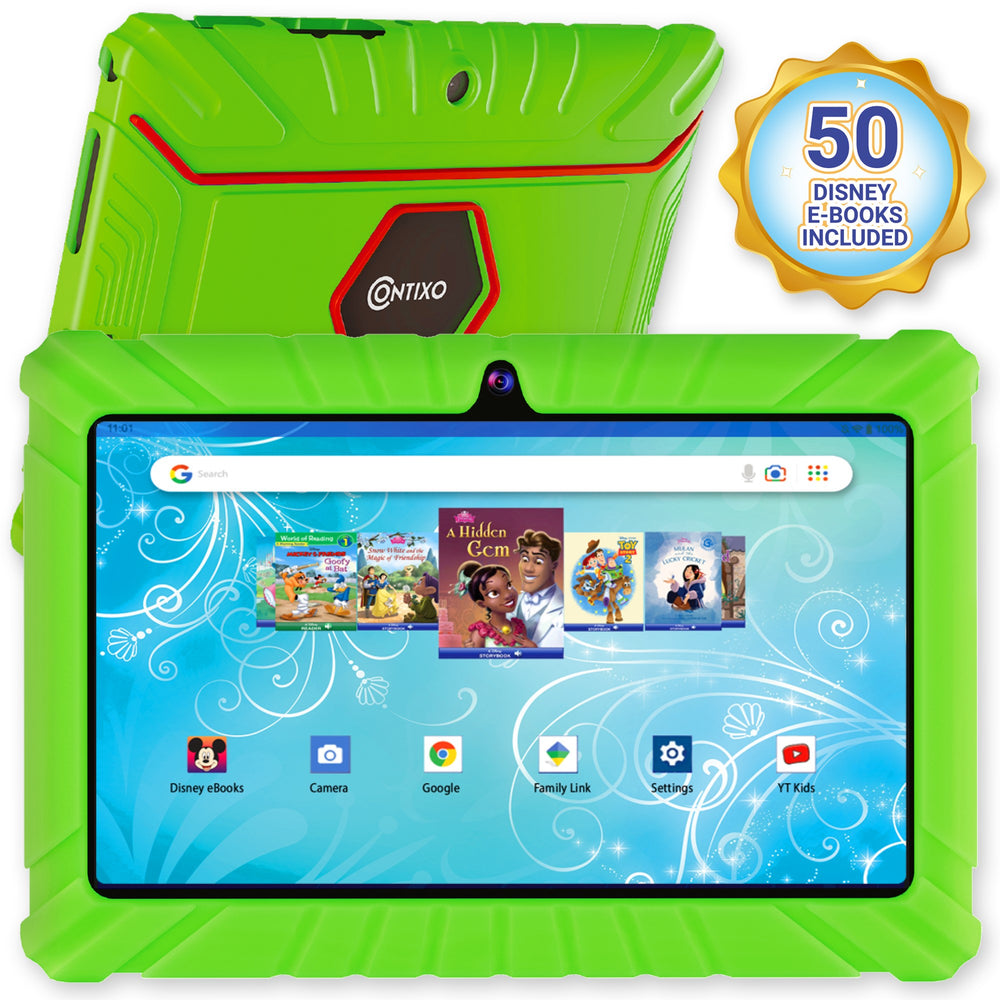 Contixo V8-2 32GB Kids Learning Tablet with Disney eBooks - Green