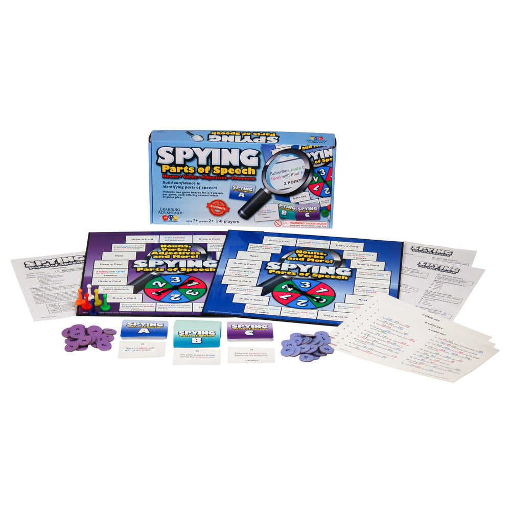 Learning Advantage Spying Parts of Speech - Grammar Board Game