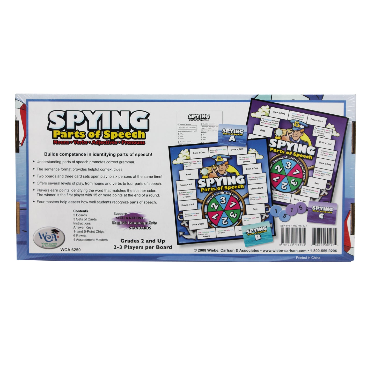 Learning Advantage Spying Parts of Speech - Grammar Board Game