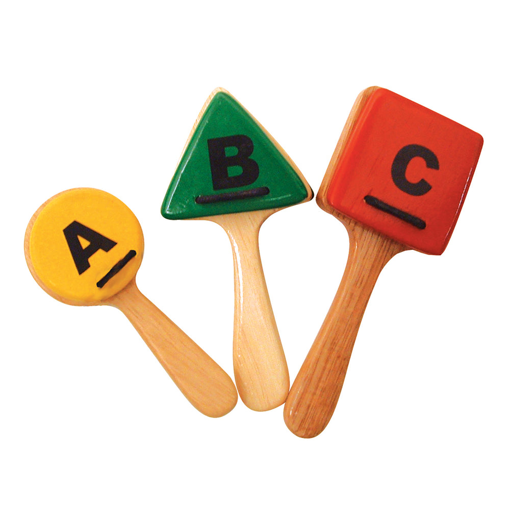 Sounds Like Fun! ABC Clappers - Colorful Wooden Educational Toy