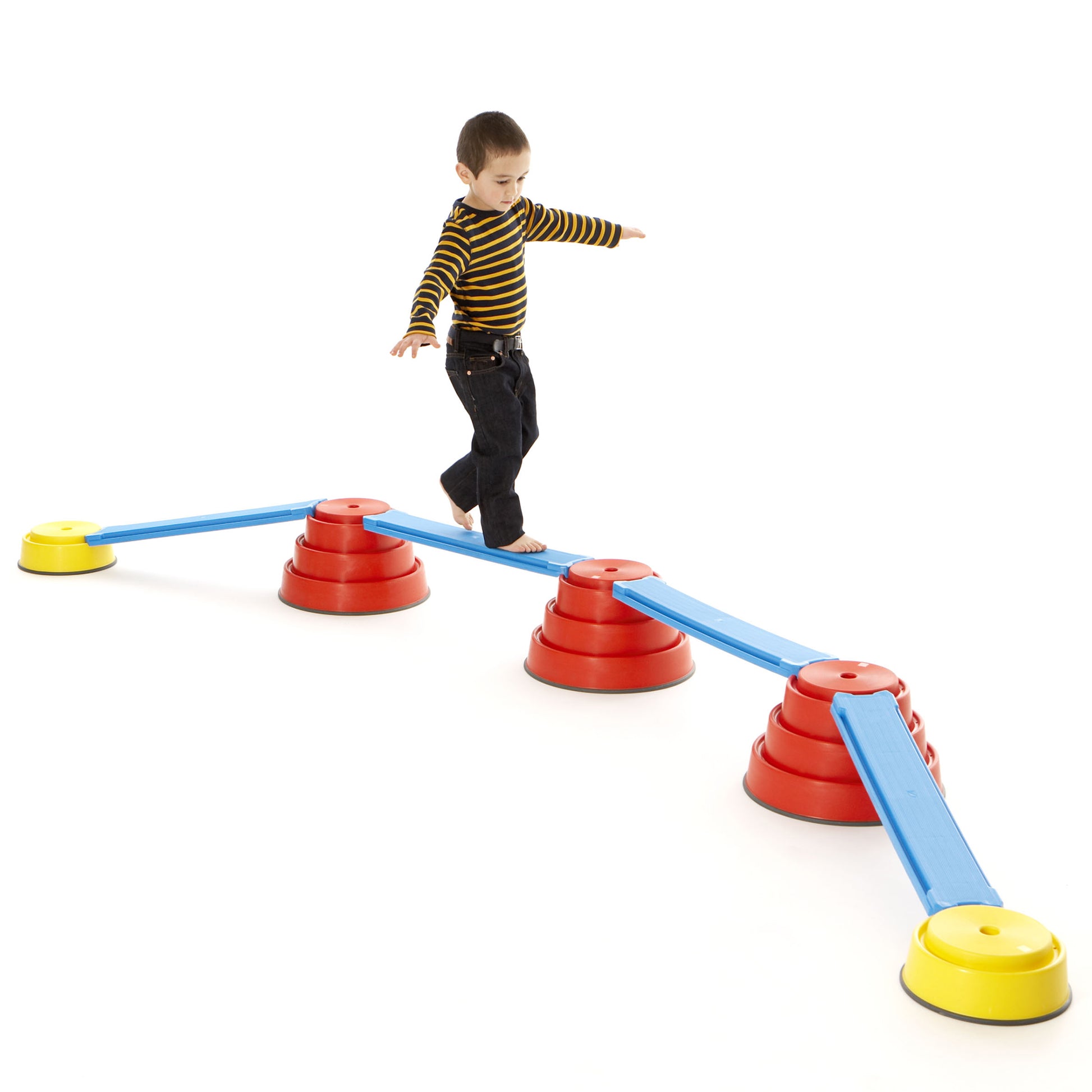 GONGE Build N' Balance Top10 Yellow - Imaginative Play and Balance Builder