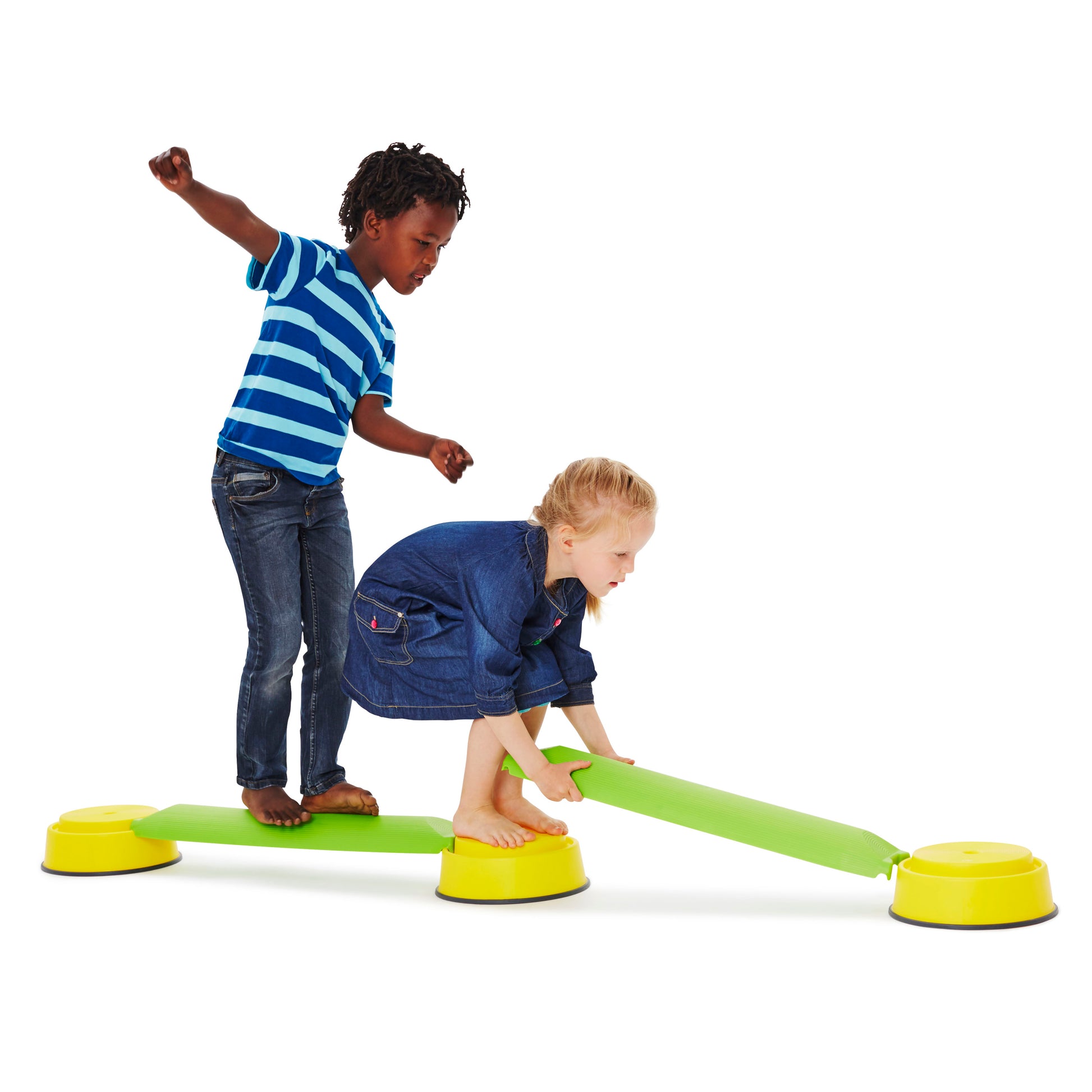 GONGE Build N' Balance Top10 Yellow - Imaginative Play and Balance Builder