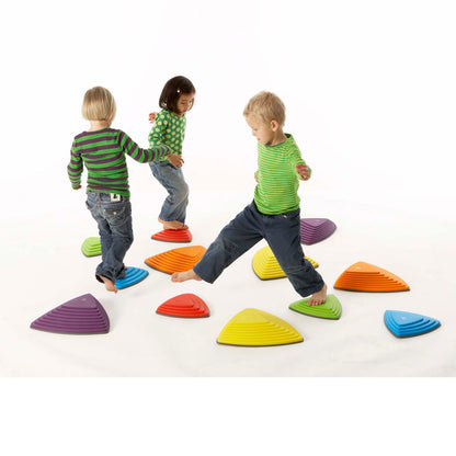 GONGE Colorful River Stones, 6-Piece Coordination and Balance Set