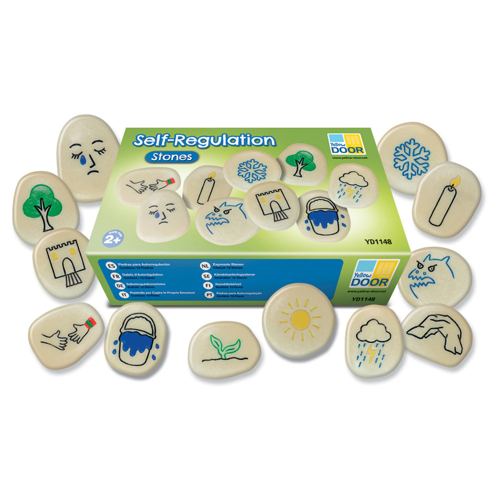 Yellow Door Self-Regulation Stones - Emotional Learning Set - Multi-Color