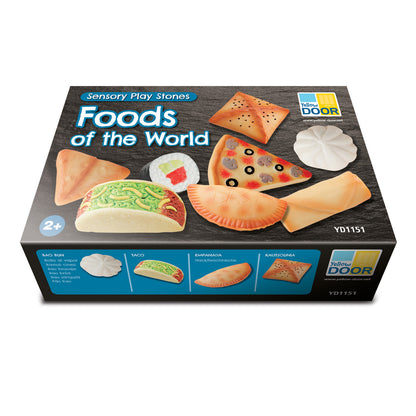 Yellow Door Sensory Play Stones - Foods of the World - Multicultural Learning Toy