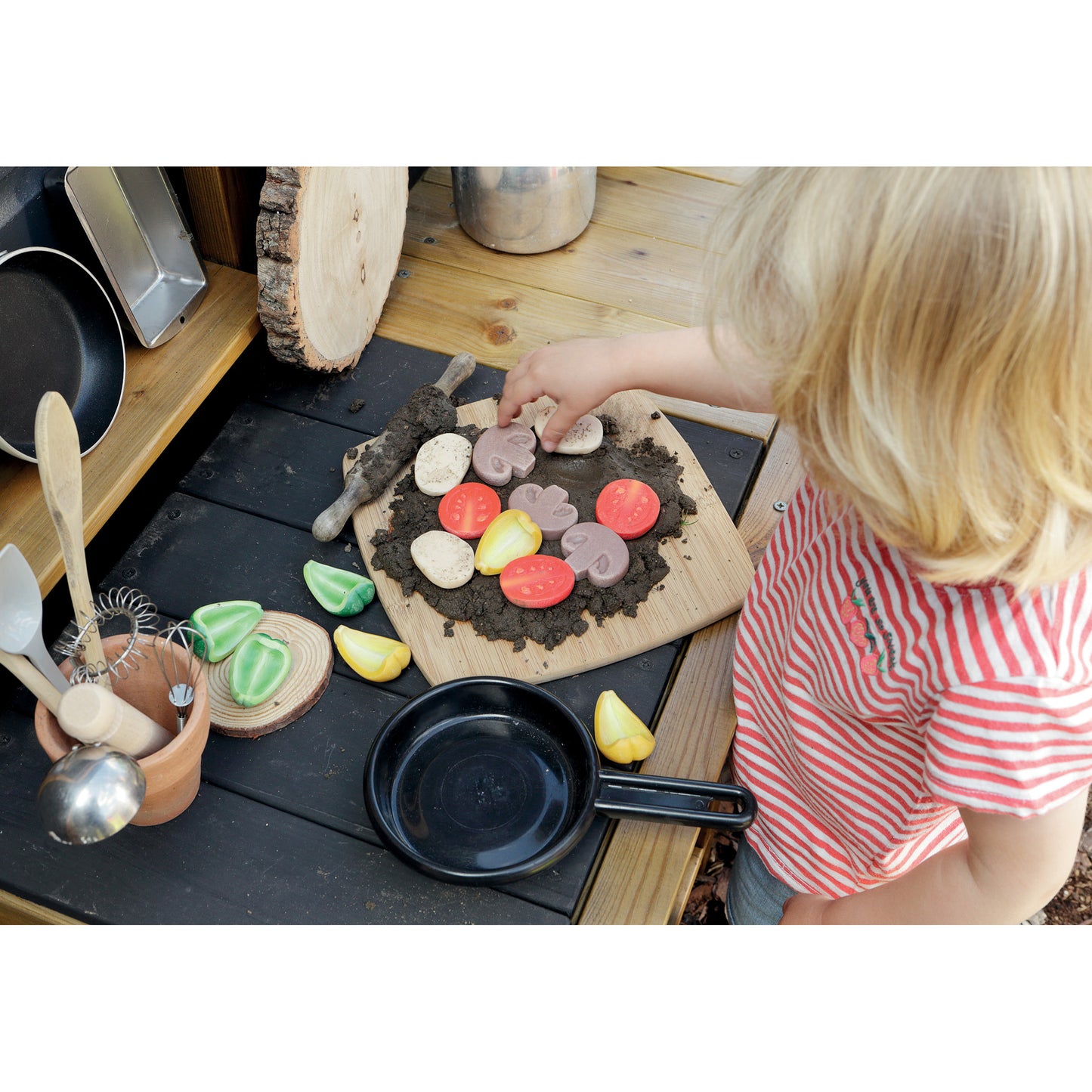 Yellow Door Playful Pizza Sensory Play Stones