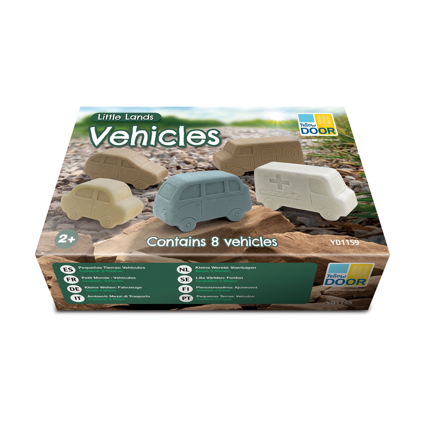 Yellow Door Little Lands Vehicles – Stone Mix Set of 8