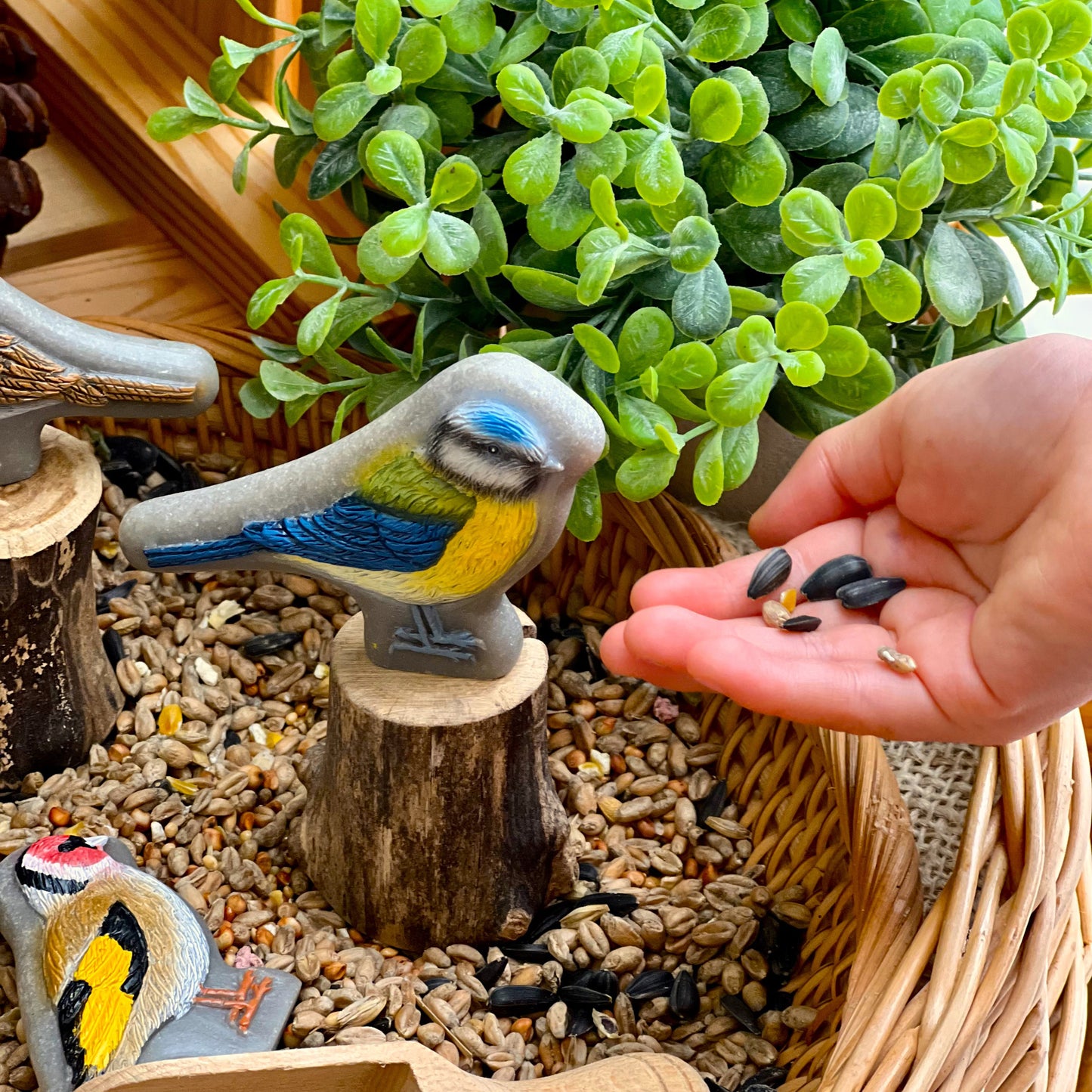 Yellow Door Sensory Play Stone Birds - Interactive Set of 8