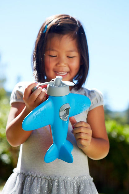 Green Toys Eco-Friendly Preschool Toy Plane - Blue and Red