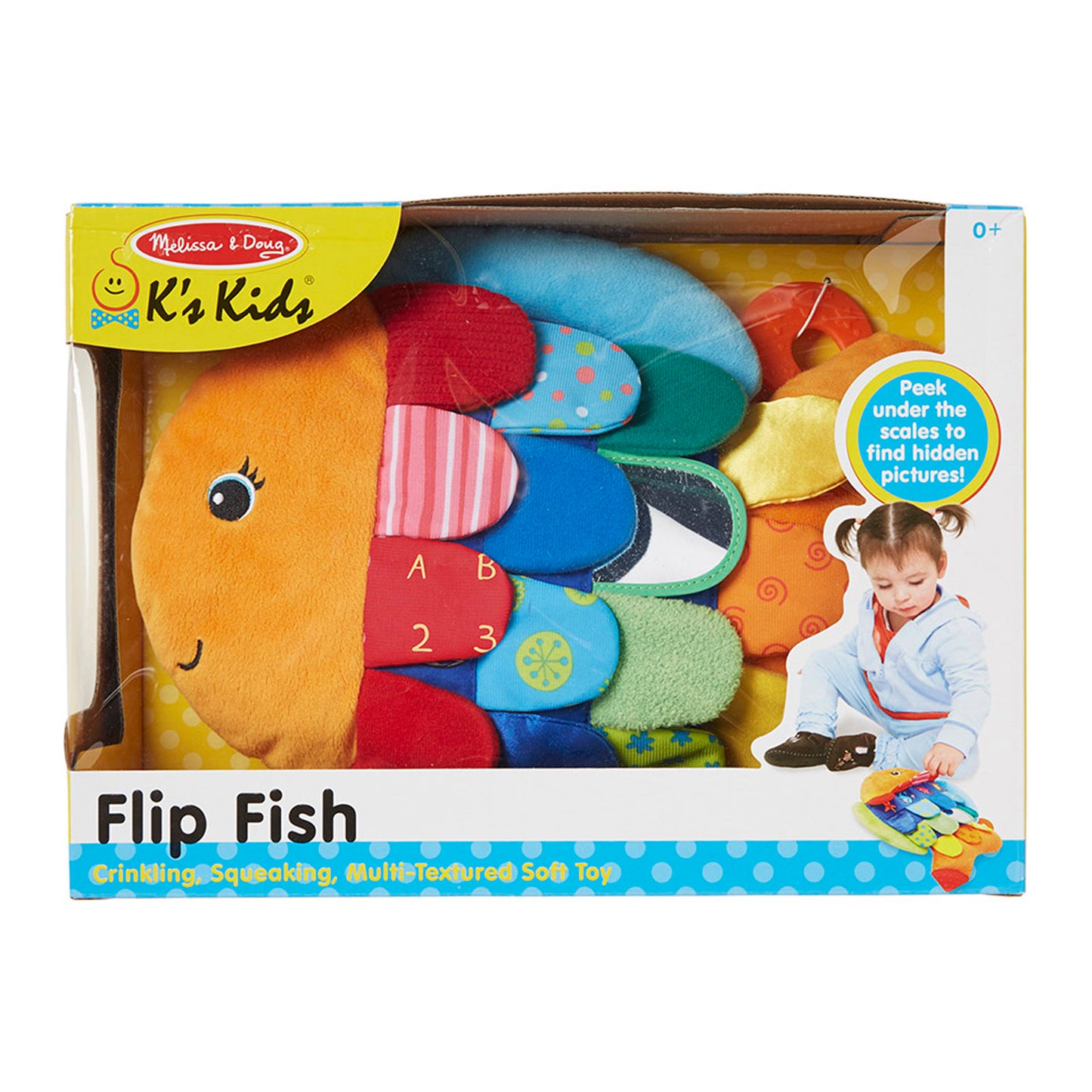 Melissa & Doug Flip Fish - Colorful Infant-Toddler Sensory Toy