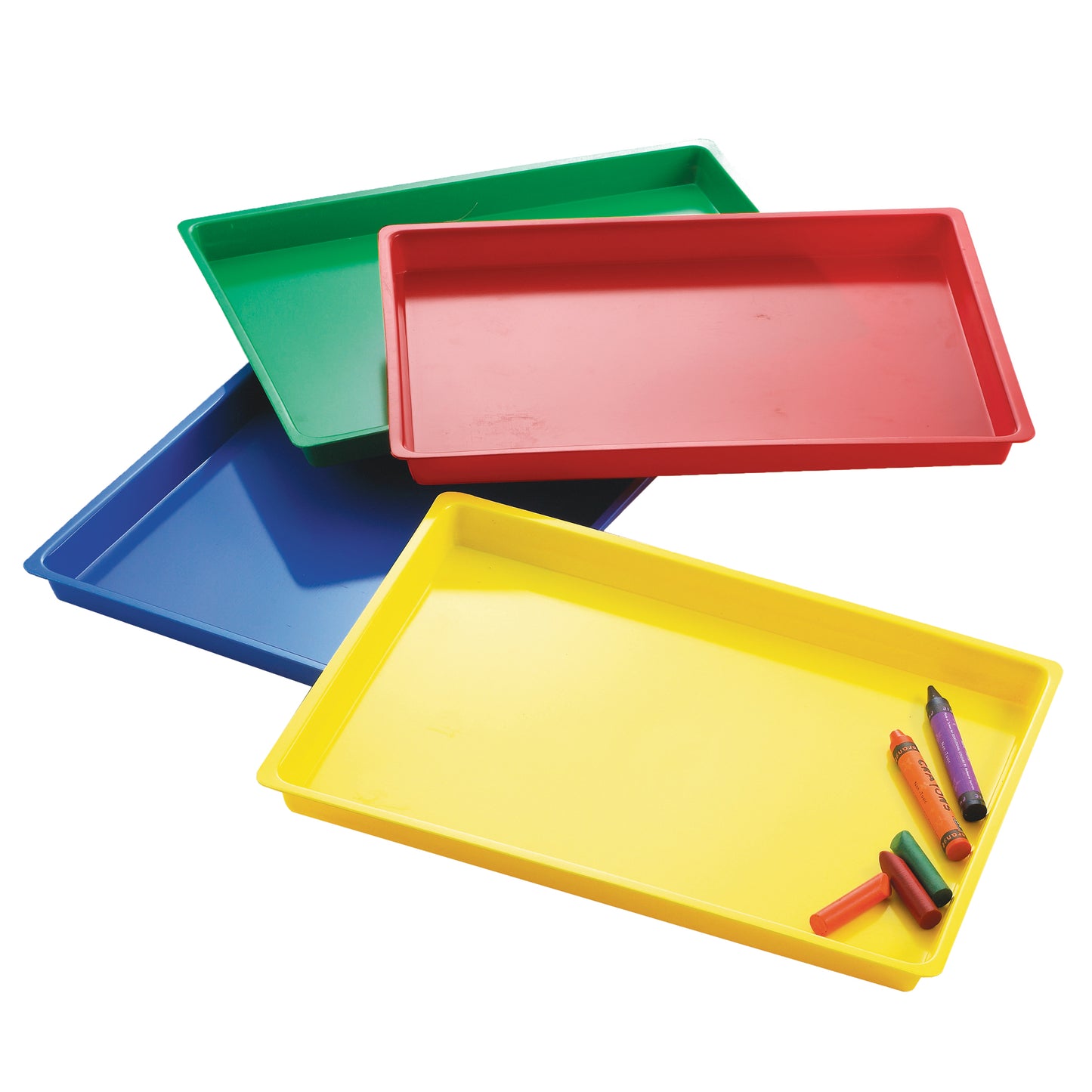 edxeducation Multipurpose Activity Trays - Set of 4, Assorted Colors