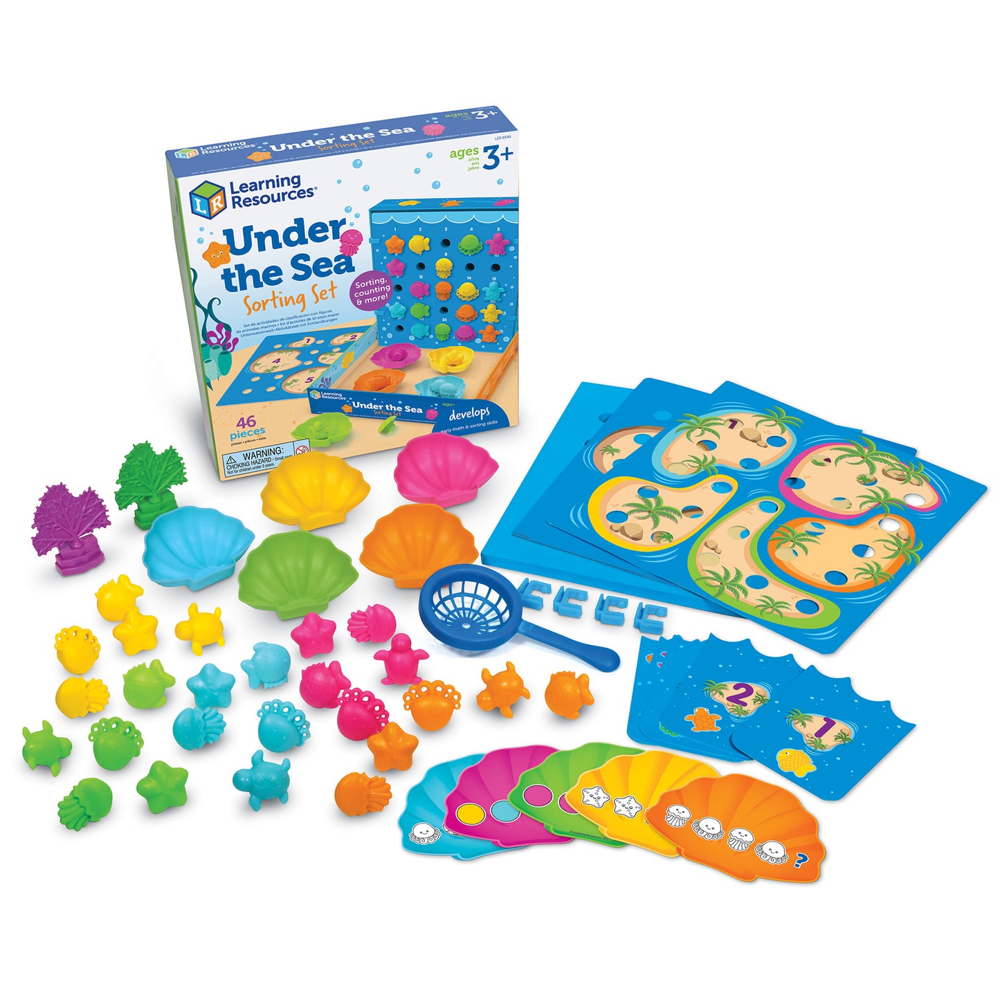 Learning Resources Under the Sea Sorting Set - Educational Math and Sorting Skills Toy