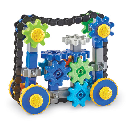 Learning Resources Gears! Gears! Gears! 108-Piece Treadmobiles Building Set