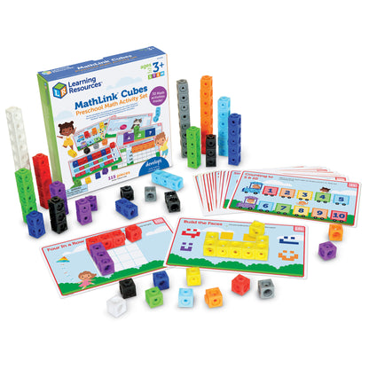 Learning Resources Mathlink Cubes - Preschool Math Activity Set - 100 Pieces