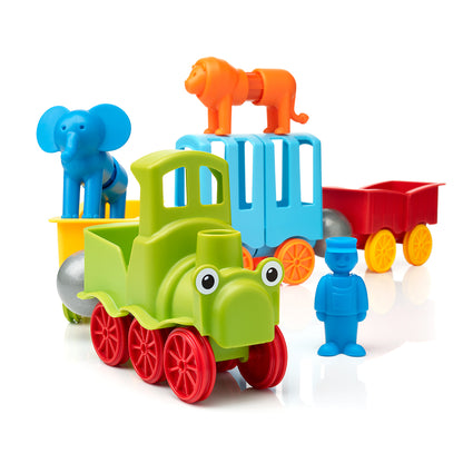 SmartMax My First Animal Train Magnetic Building Set - 22 Pieces