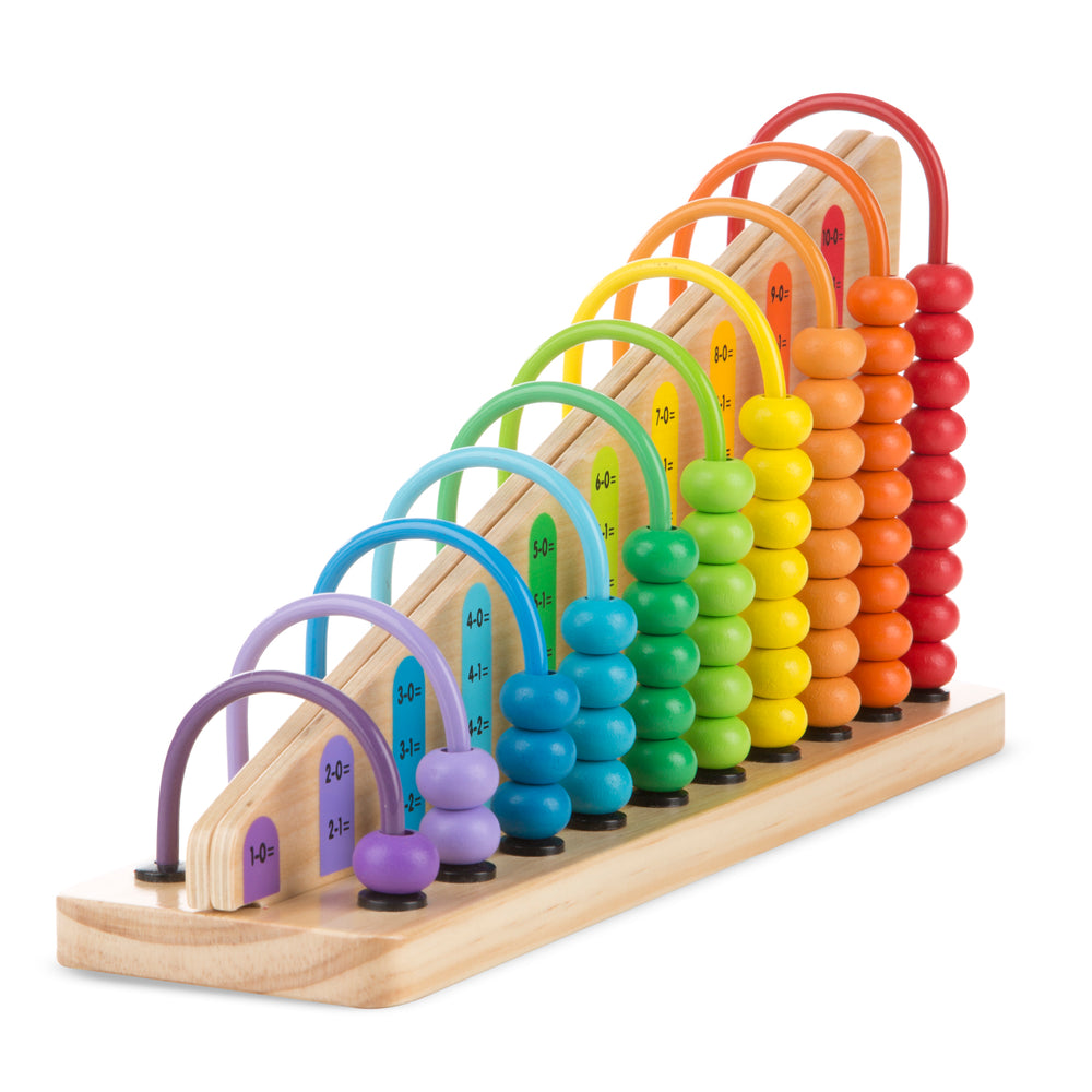 Melissa & Doug Educational Add & Subtract Abacus - Colorful Learning Toy