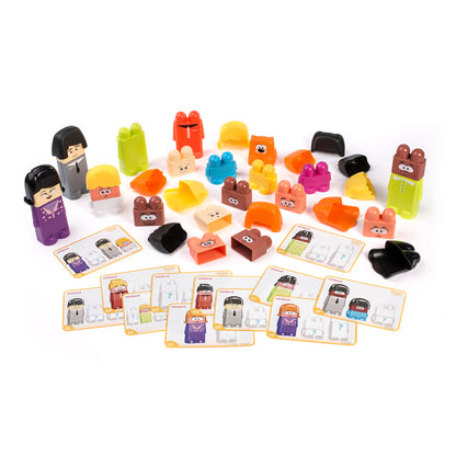 Miniland Educational Family Diversity Blocks - Social Emotional Learning Toy