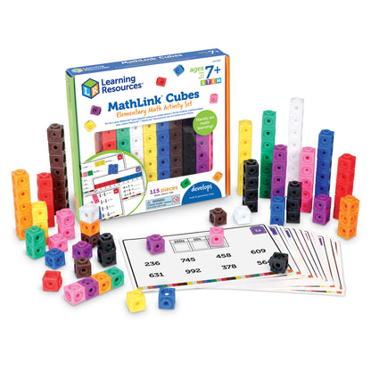 Learning Resources Mathlink Cubes - Early Math Activity Set - 115 Pieces