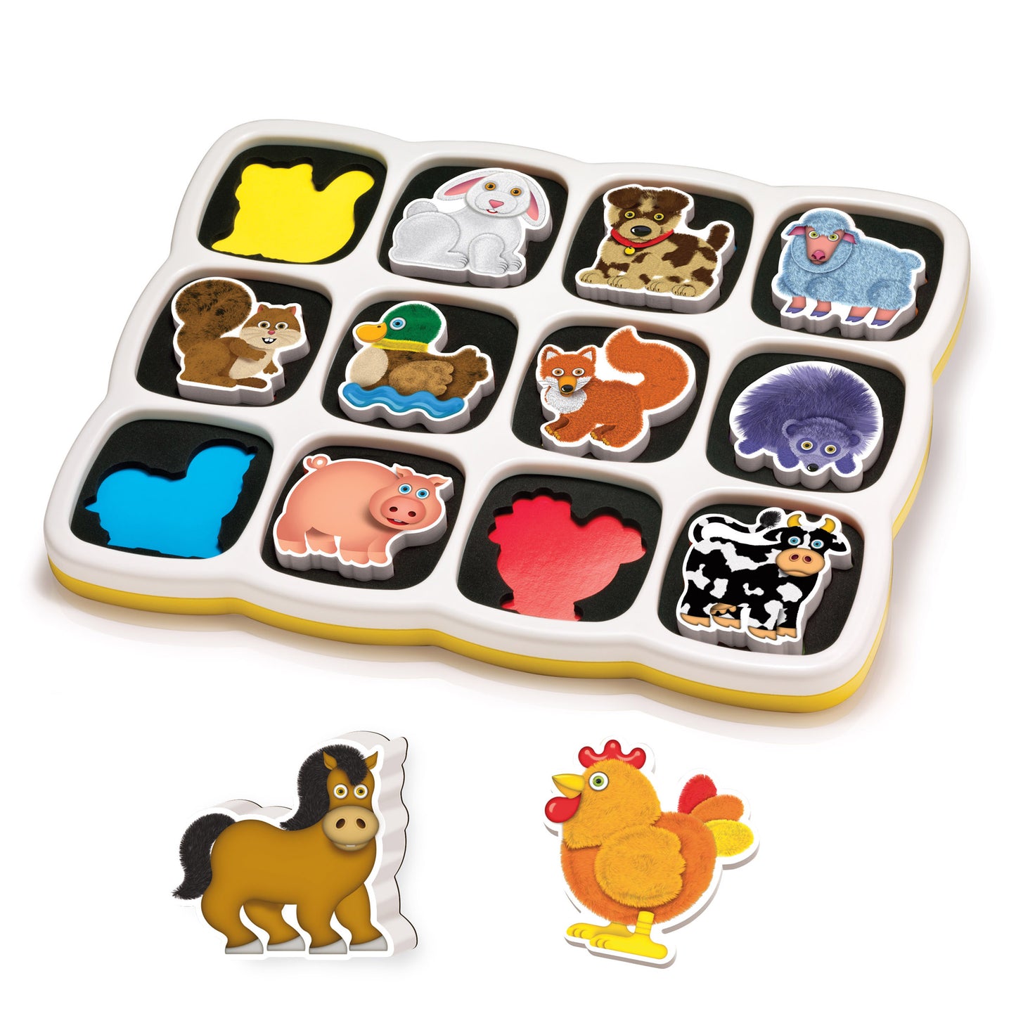 Quercetti Double-Sided Farm Magnetic Puzzle - Educational Toy for Toddlers