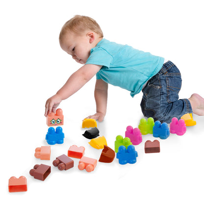 Miniland Educational Emotiblocks - Interchangeable Emotion Blocks - 18 Pieces