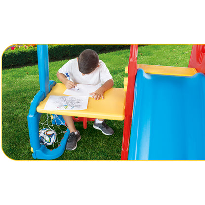 Dolu 7-in-1 Vibrant Playground Set with Swing, Slide & Sports Fun, Ages 2+