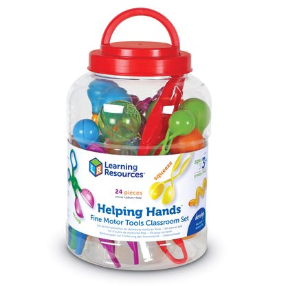 Learning Resources Helping Hands Fine Motor Tools Classroom Set - 24 Piece