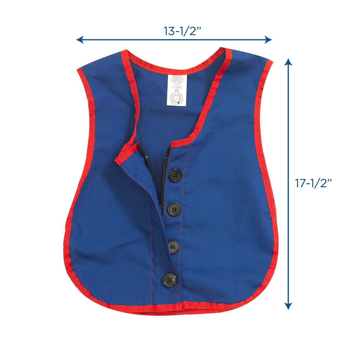 Children's Factory Dexterity Vest - Manual Zipper & Button Skills Trainer