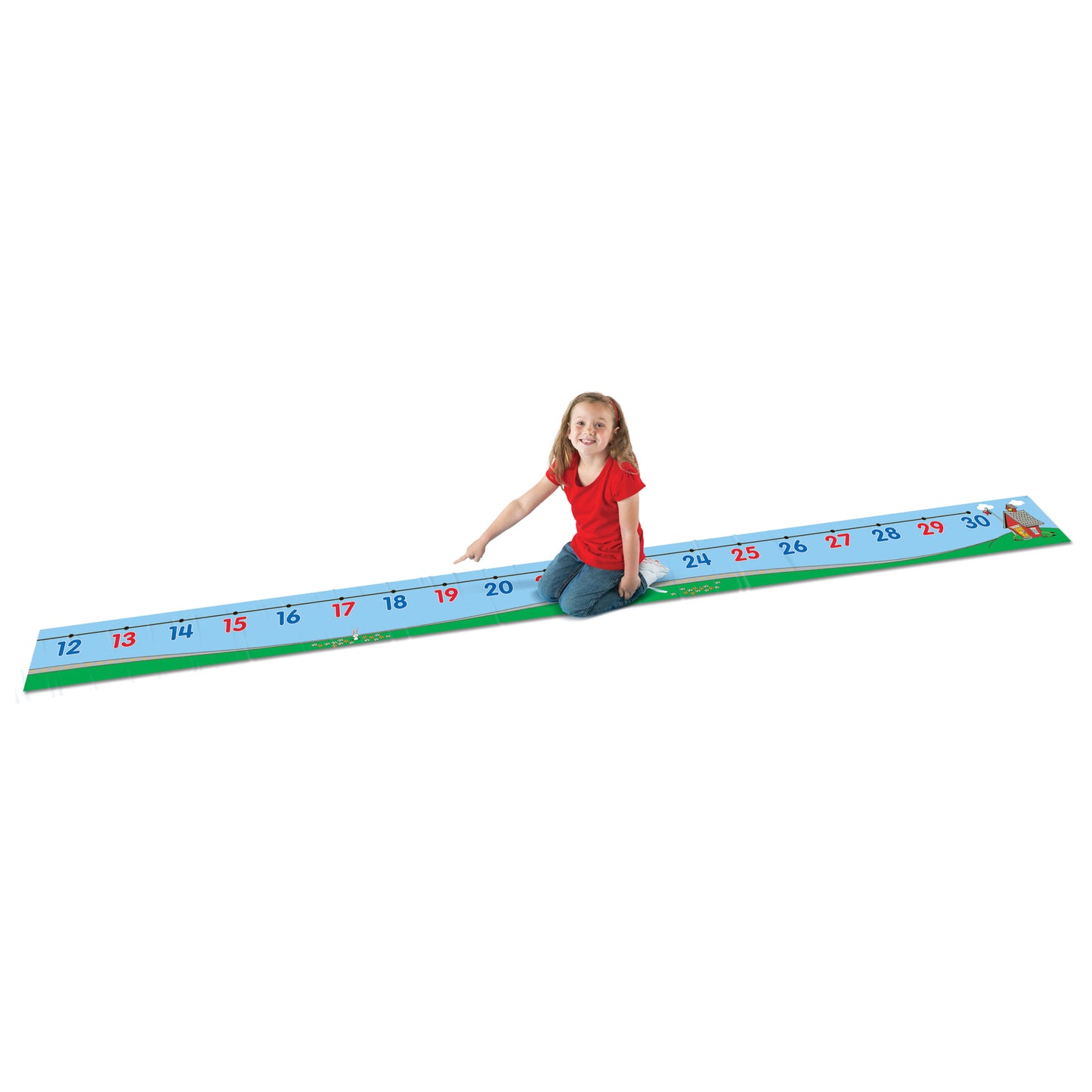 Learning Resources Number Line Floor Mat - Interactive Math Learning - Ages 5-9