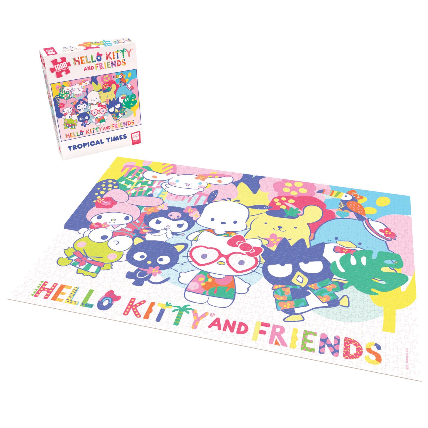 USAopoly Hello Kitty and Friends Tropical Times Jigsaw Puzzle - 1000 pc