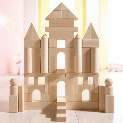 HABA Basic Building Blocks - 60 Piece Large Starter Set for Kids