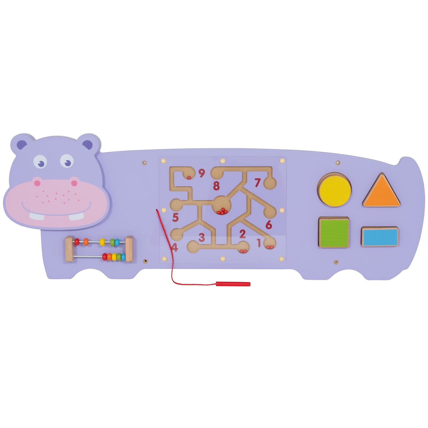 Learning Advantage Hippo Activity Wall Panel - Interactive Toddler Learning Center