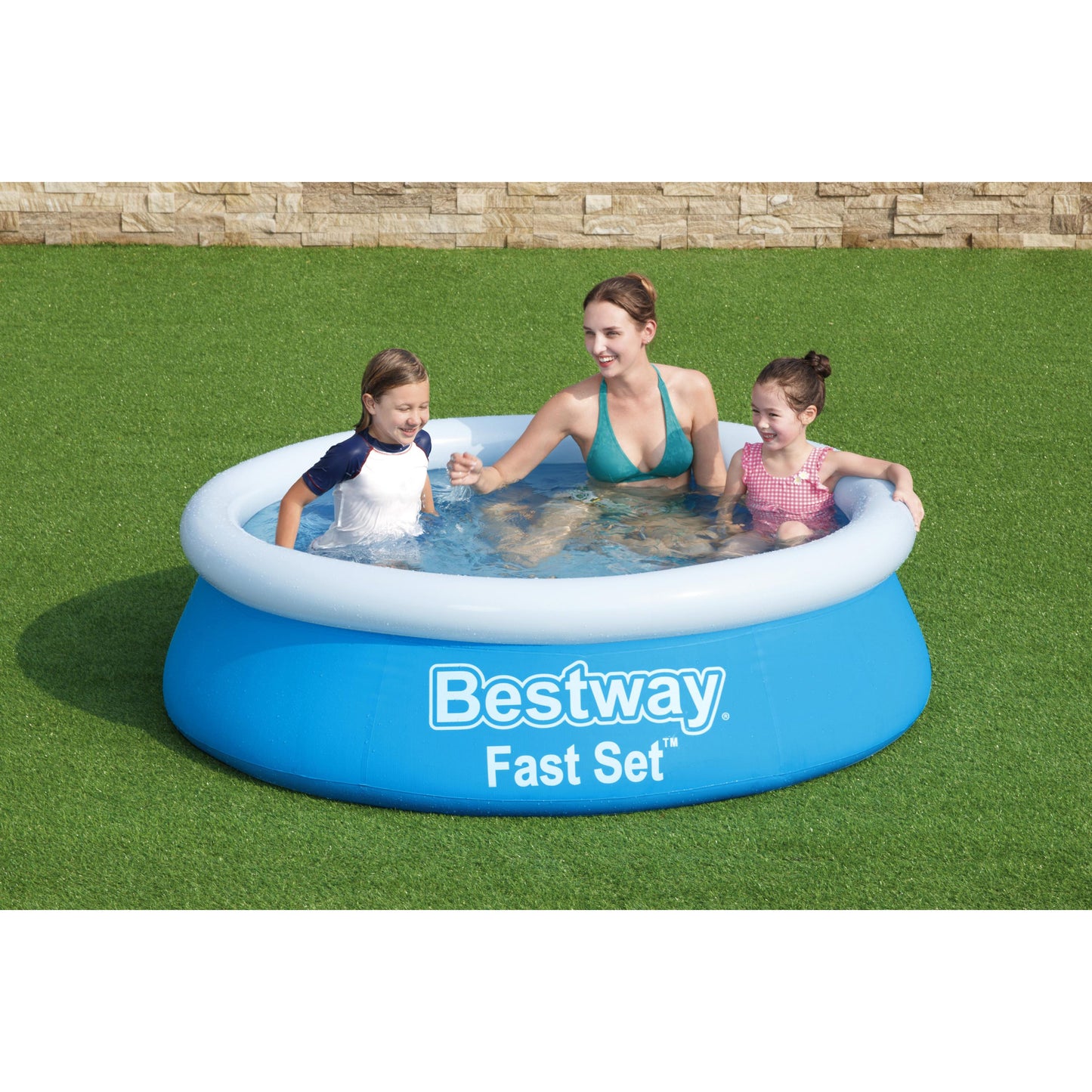 Bestway Fast Set Inflatable Round Pool - 6ft Blue