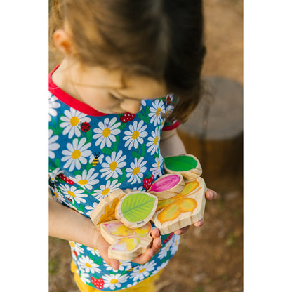 The Freckled Frog Stacking Leaves - Educational Wooden Block Set