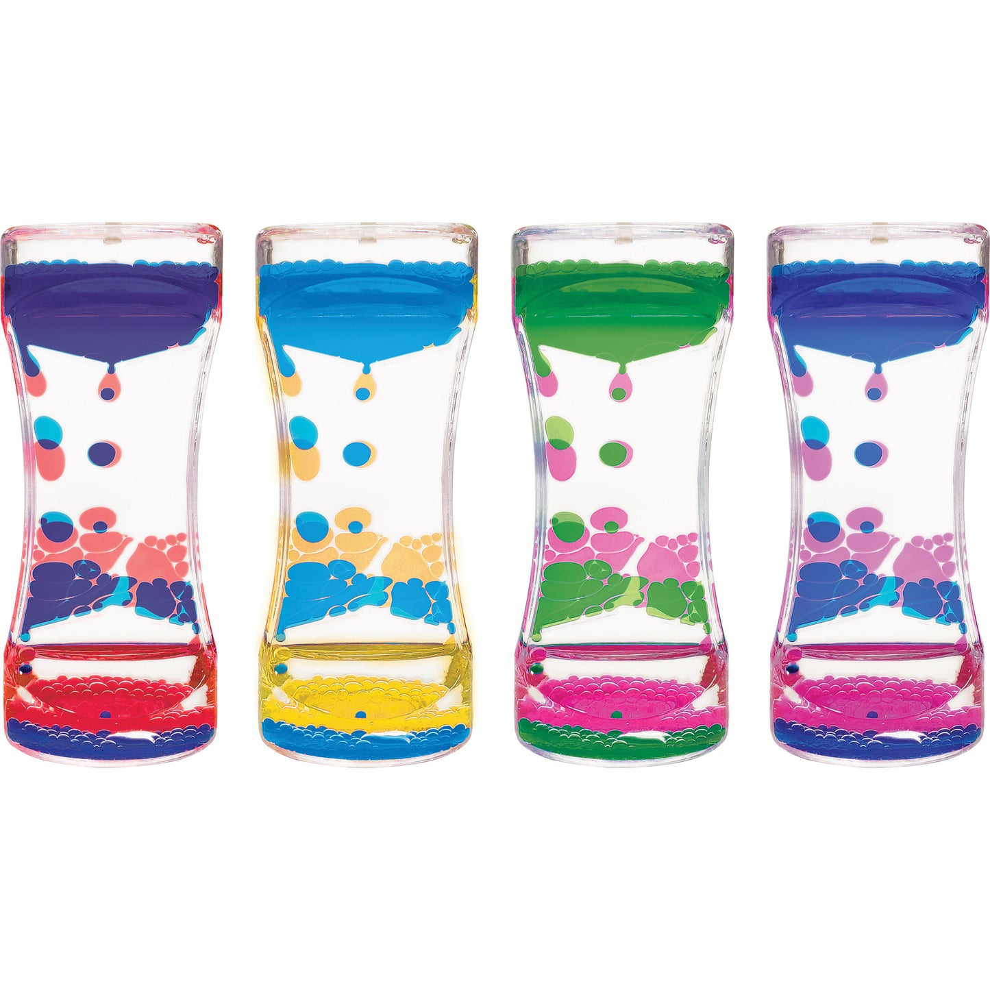 Teacher Created Resources Liquid Motion Bubbler Set - 4 Count - Assorted Colors